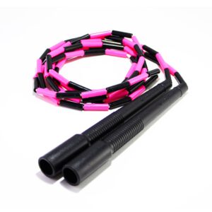 9尺 個人輕拍拍子繩 - 黑，粉紅 9ft Single Light Beaded Rope - Black Pink